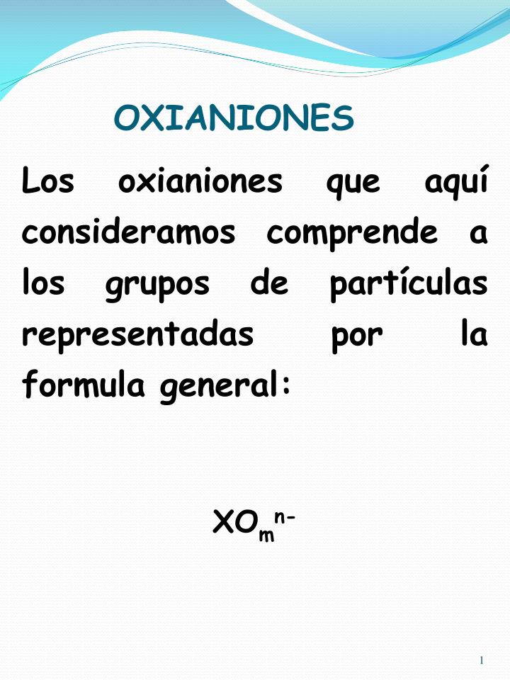 oxianiones