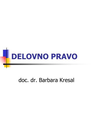 delovno pravo