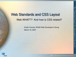 Web Standards and CSS Layout