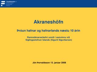 j n orvaldsson 13 jan ar 2008