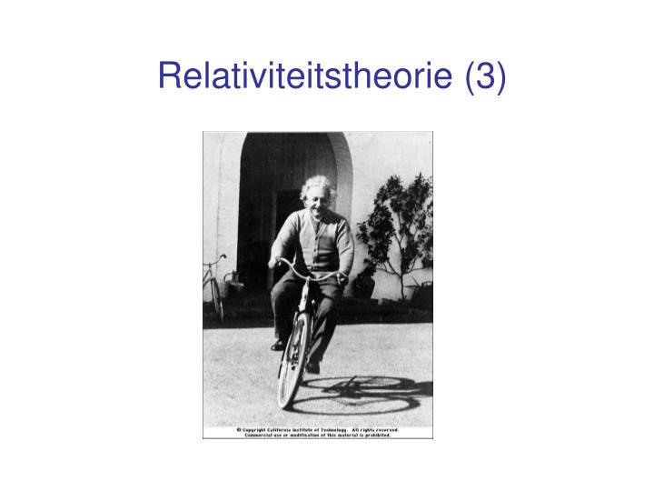 relativiteitstheorie 3