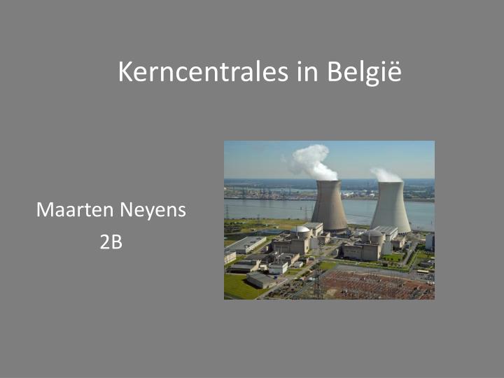 kerncentrales in belgi
