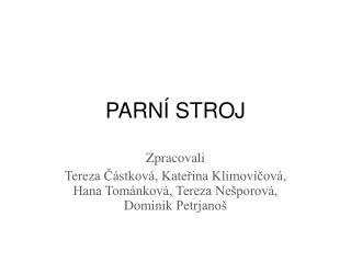 parn stroj