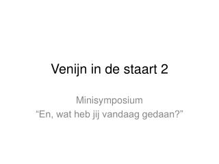 venijn in de staart 2