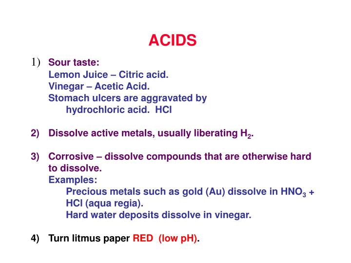 acids