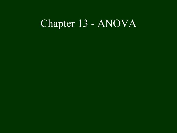 chapter 13 anova