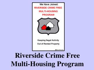 Riverside Crime Free Multi-Housing Program