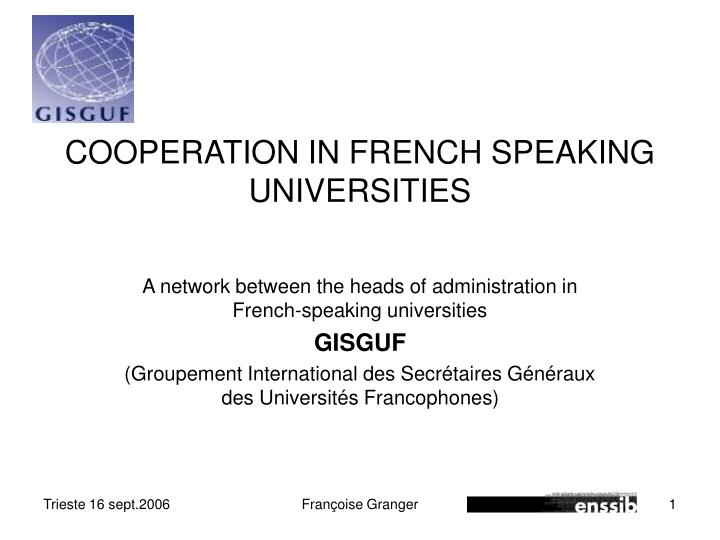 cooperation in french speaking universities