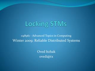 Locking STMs