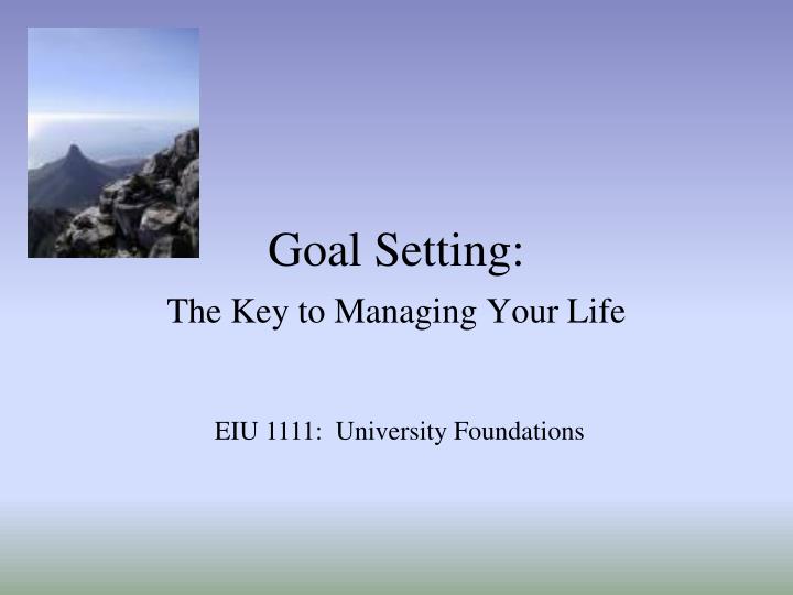 goal setting