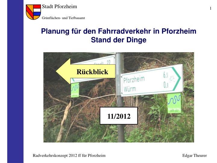 planung f r den fahrradverkehr in pforzheim stand der dinge