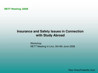 NETT Meeting 2008