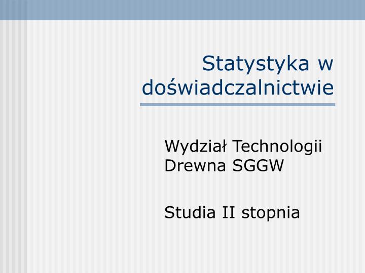 wydzia technologii drewna sggw studia ii stopnia