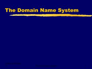 The Domain Name System