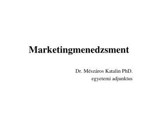 marketingmenedzsment