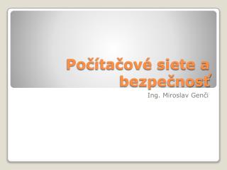 po ta ov siete a bezpe nos