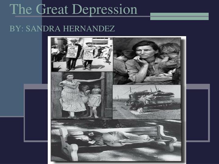 the great depression by sandra hernandez