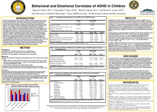 Behavioral and Emotional Correlates of ADHD in Children
