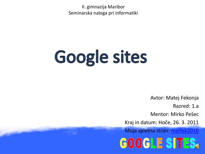 google sites