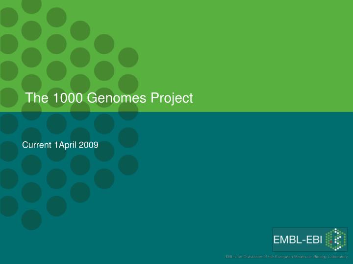 the 1000 genomes project