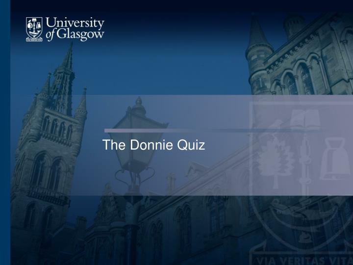 the donnie quiz