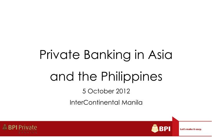 private banking in asia
