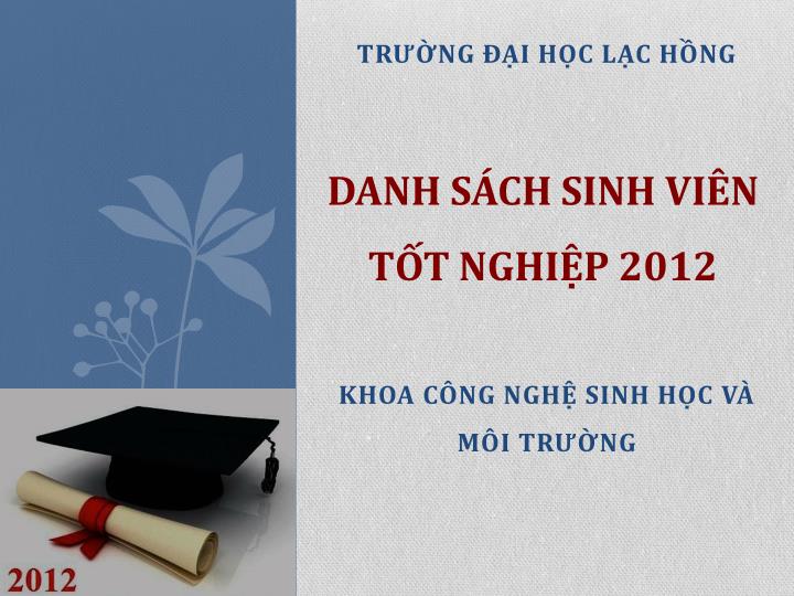 danh s ch sinh vi n t t nghi p 2012