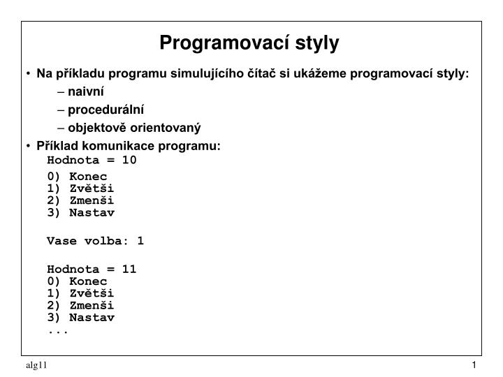 programovac styly