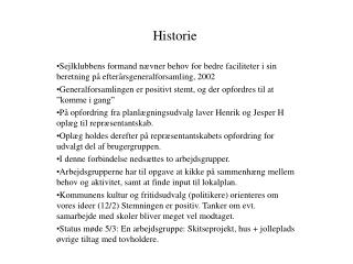 historie