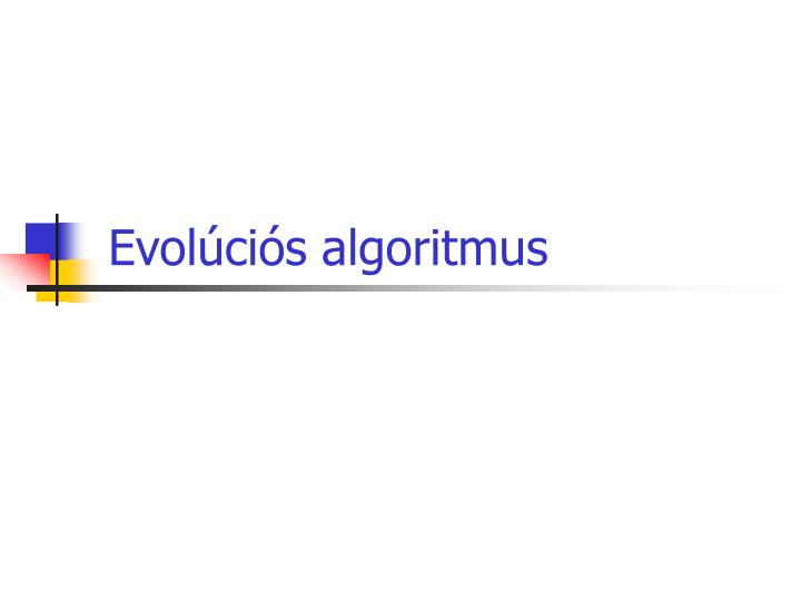 evo l ci s algoritmus