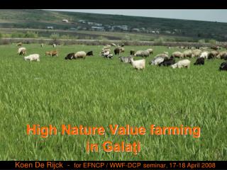 High Nature Value farming in Gala?i