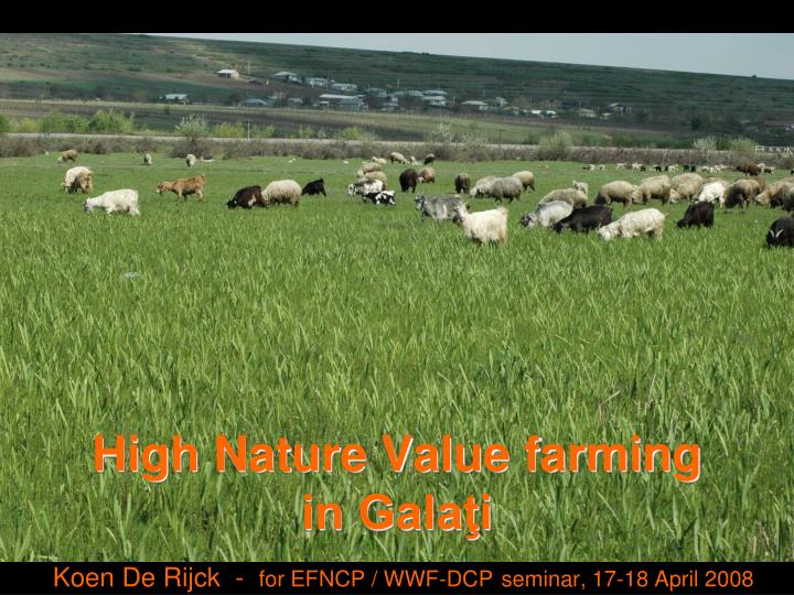 high nature value farming in gala i