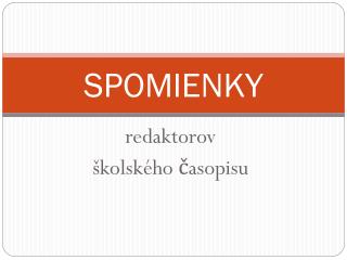 spomienky