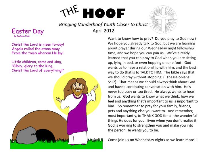 hoof bringing vanderhoof youth closer to christ april 2012