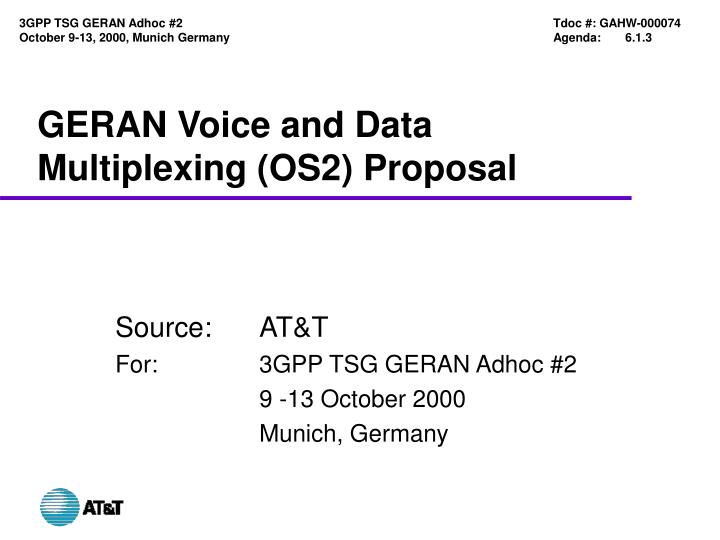 geran voice and data multiplexing os2 proposal