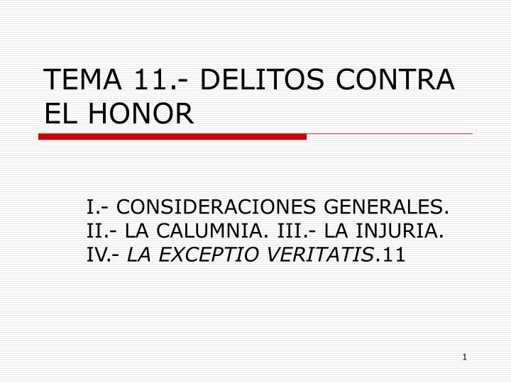 tema 11 delitos contra el honor