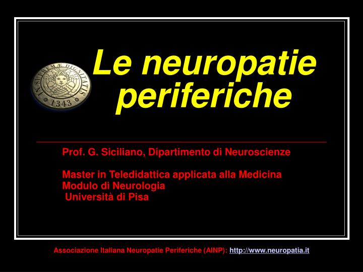 le neuropatie periferiche