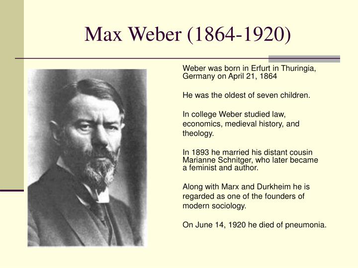 Max Weber, Biography, Education, Theory, Sociology, Books, & Facts