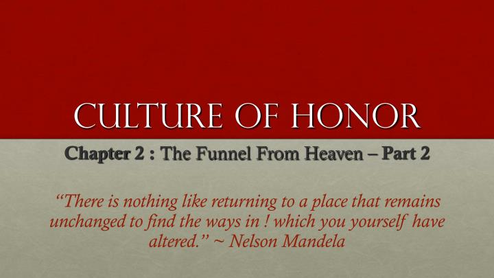 culture of honor