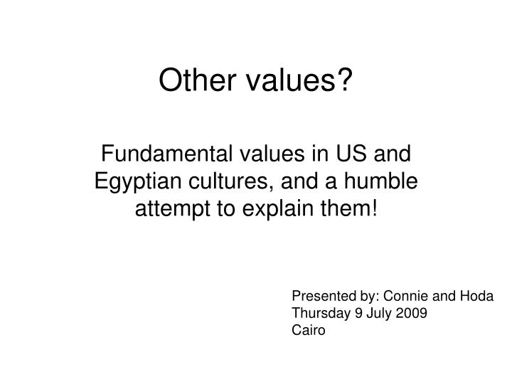 other values