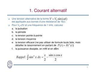 1 courant alternatif