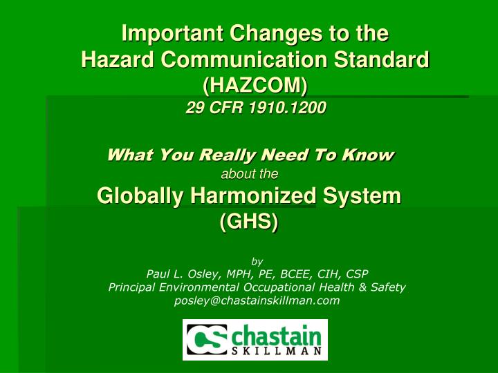what you really need to know about the globally harmonized system ghs