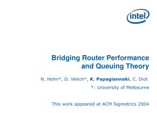 Bridging Router Performance and Queuing Theory