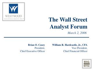 The Wall Street Analyst Forum