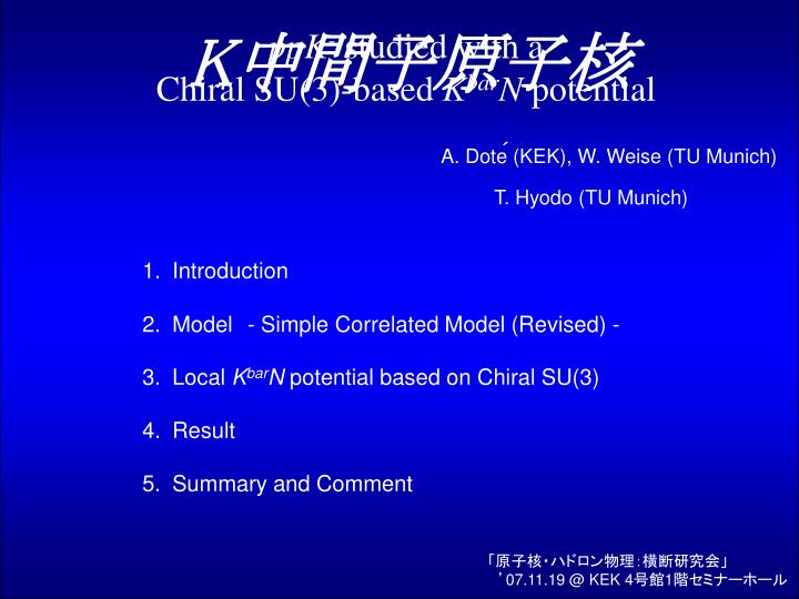 ppk studied with a chiral su 3 based k bar n potential