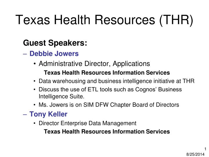 texas health resources thr