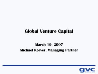 Global Venture Capital
