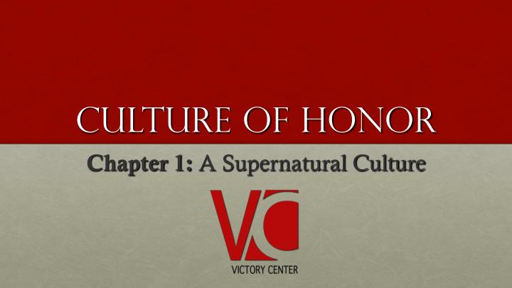 culture of honor
