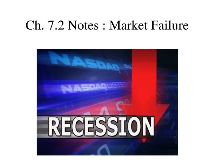 ch 7 2 notes market failure
