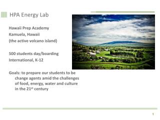 HPA Energy Lab